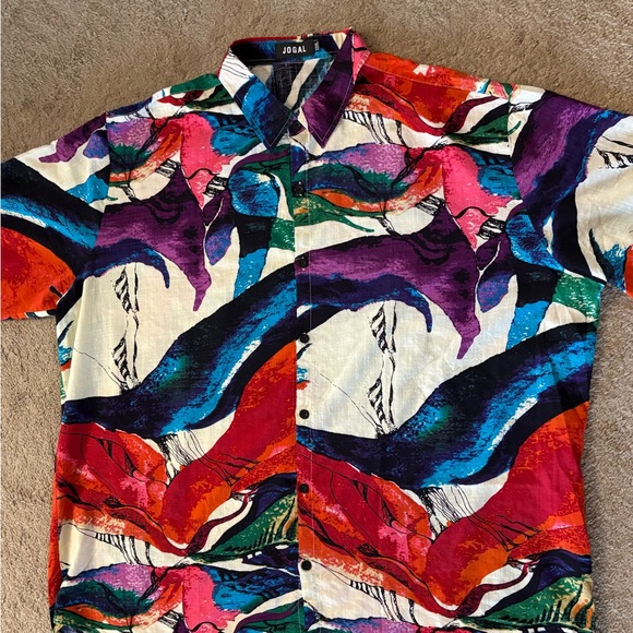 Colorful Abstract Button-Up Shirt - Picture 4 of 7